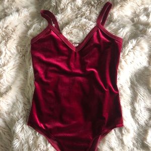 red velvet bodysuit